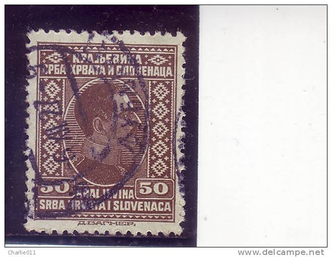 KING ALEXANDER-50 P-POSTMARK-LJUBLJANA-SLOVENIA-YUGOSLAVIA-1926 - Usati