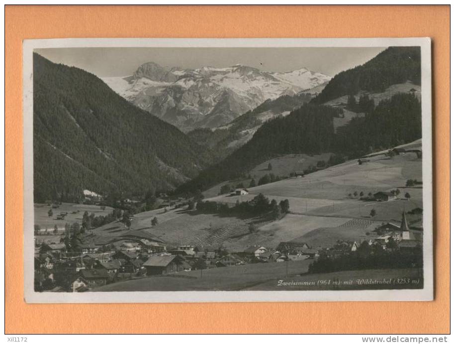 H357 Zweisimmen Wildstrubel Cachet Zweisimmen 1931 Photoglob 5559 - Zweisimmen