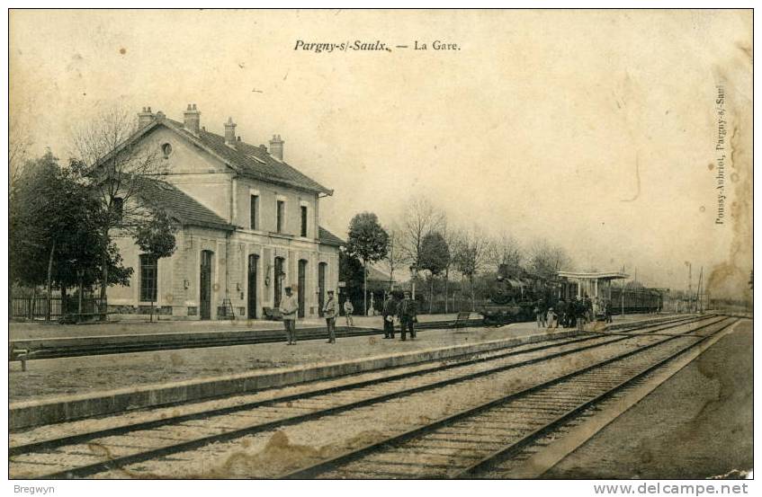 51 - Belle CPA Pargny-sur-Saulx - La Gare (train) - Pargny Sur Saulx