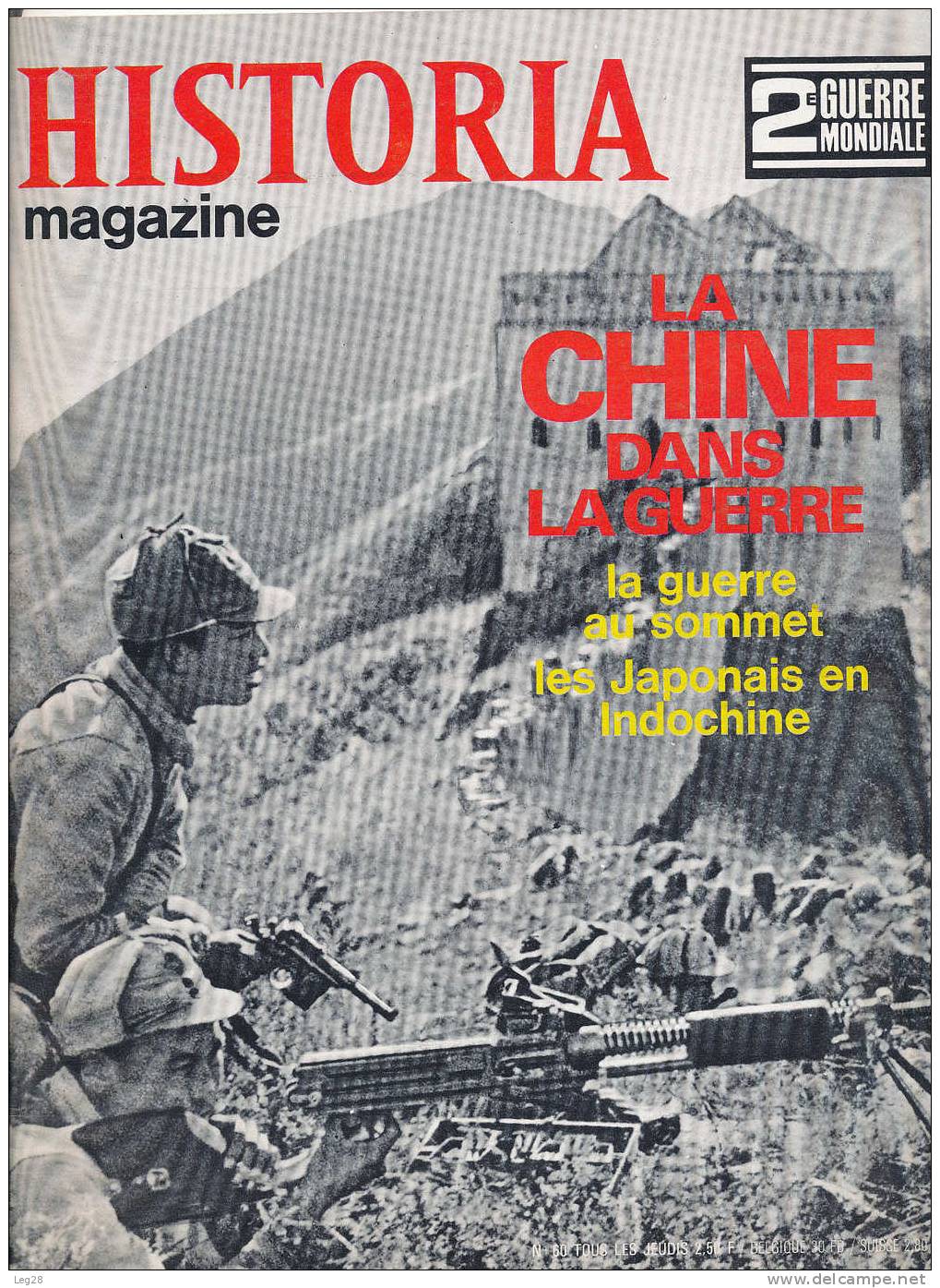 HISTORIA  MAGAZINE  N° 60 - Français