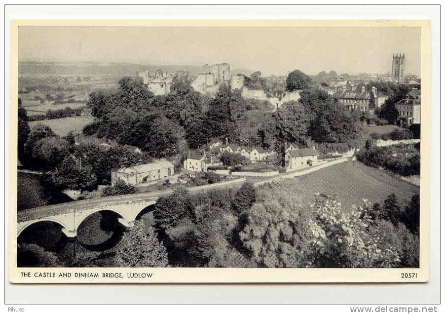 UK373:   LUDLOW : The Castle And Dinham Bridge - Shropshire
