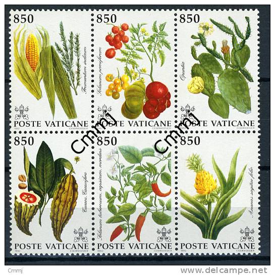 1992 - VATICANO - VATIKAN - Sass. 936/941 - Flora Del Nuovo Mondo - MNH - Stamps Mint - Nuovi