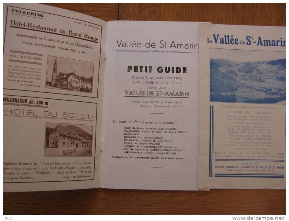 Saint Amarin Et La Vallée  Guide édité Par Le S.I.  Mulhouse Et Région  Section De La Vallée De St Amarin Voir Clichés - Alsace