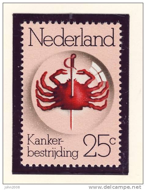 Niederlande / Netherlands 1974 : Mi 1033 *** - Kankerbestrijding - Ongebruikt