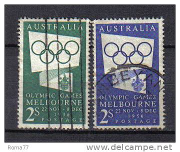 AUS216A - AUSTRALIA 1954,  Yvert N. 215/216  OLIMPIADI - Gebraucht