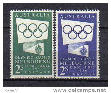 AUS216B - AUSTRALIA 1954,  Yvert N. 215/216  OLIMPIADI  *** - Neufs