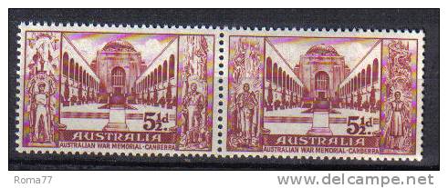 AUS244 - AUSTRALIA 1958,  Yvert N. 244/245 Coppia  Gomma Integra  ***  Se Tenant - Nuovi