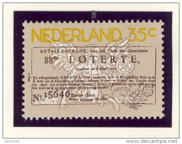 Niederlande / Netherlands 1976 : Mi 1063 *** - Staatslotterie / Lottery - Ongebruikt