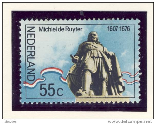 Niederlande / Netherlands 1976 : Mi 1074 *** - Michiel De Ruyter - Ongebruikt