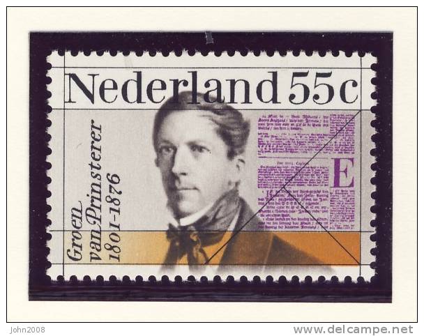 Niederlande / Netherlands 1976 : Mi 1075 *** - Groen Van Prinsterer - Ongebruikt