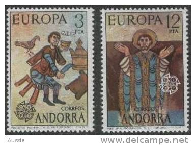 Andorra Andorre Espagnol Yvertn° 89-90 *** MNH Cept 1975 Cote 4,00 Euro - 1975
