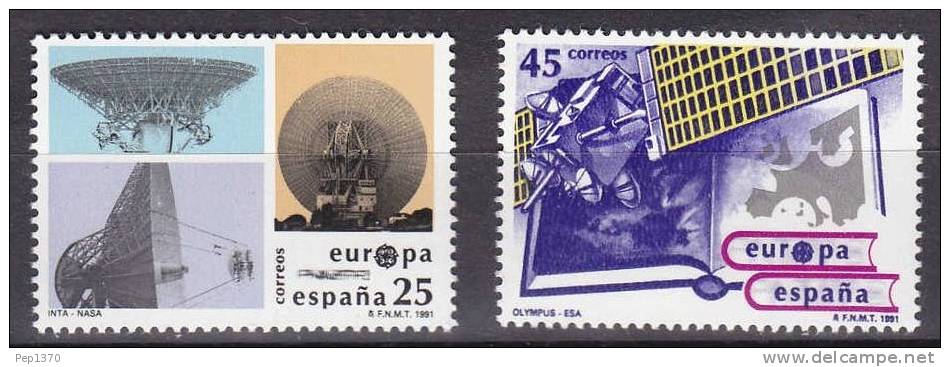 ESPAÑA 1991 - EUROPA CEPT - Edifil Nº 3116/3117 - Yvert 2721-2722 - 1991