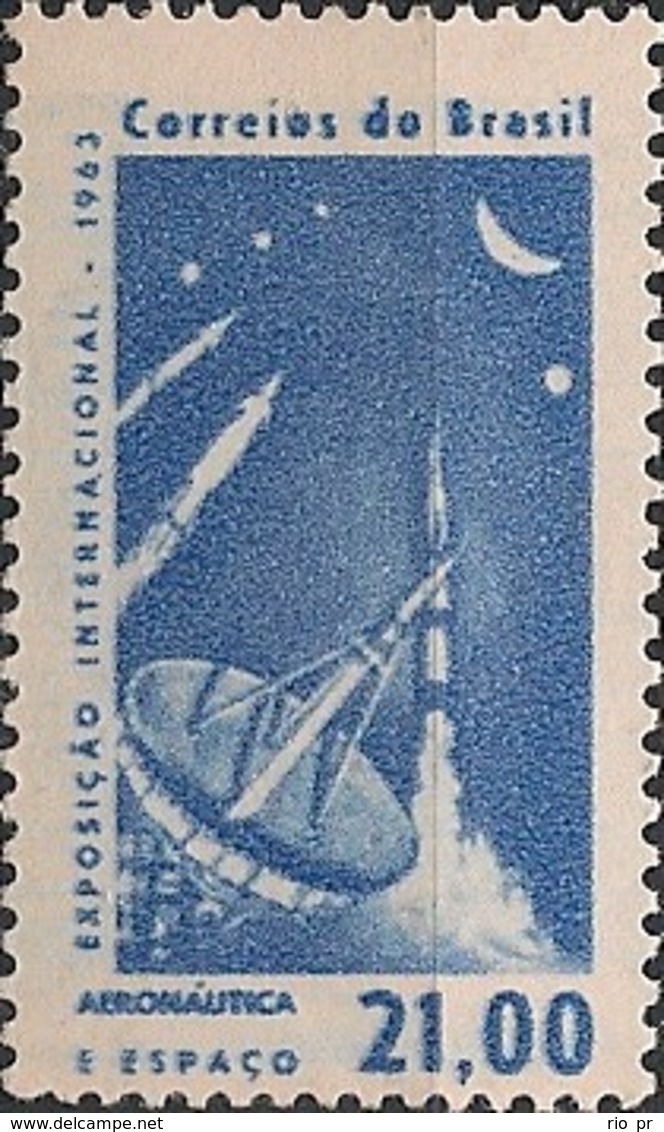 BRAZIL - INTERNATIONAL AERONAUTICS AND SPACE EXHIBITION, SP 1963 - MNH - Amérique Du Sud