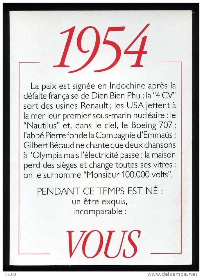 Année De Votre Naissance : 1954 - Birth