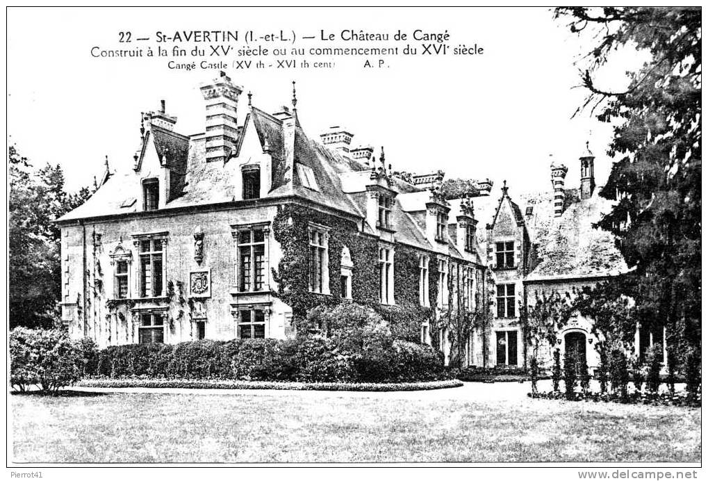 SAINT AVERTIN - Le Château De Cangé - Saint-Avertin