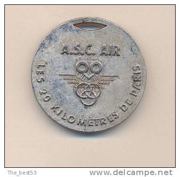 Médaille Sportive   -   Les 20 Kms  De Paris  -  Trophée Armée De L´Air  -  18  Octobre 1987 - Atletiek