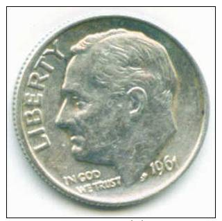 ETATS UNIS - PIECE DE UNE DIME - 1961 - 1946-...: Roosevelt