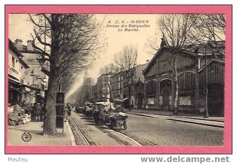 A . .C. 4. -  ST-OUEN. - Avenue Des Batignolles  Le Marché - Saint Ouen