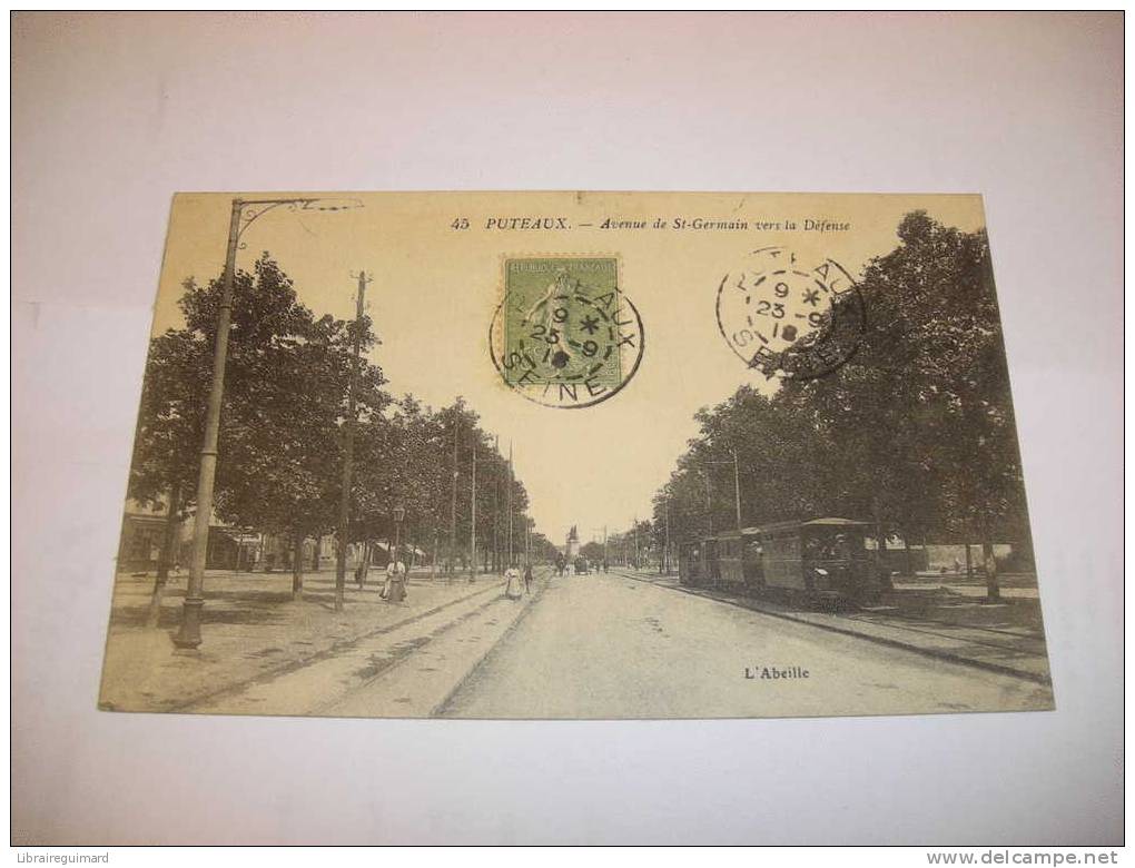 2 Yg - CPA N°45 - PUTEAUX - Avenue De St-Germain Vers La Defense - [92] Hauts De Seine - Puteaux