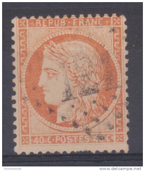 Lot N°8562   Variété/n°38 Oblit GC 121 ANZIN (57), Tache Blanche Aprés C De 40C, C De 40C - 1870 Siège De Paris