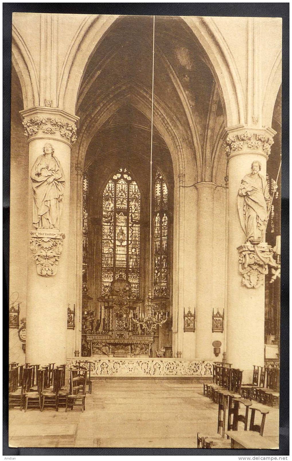 CPA BELGIQUE / BELGIUM - Malines - Mechelen - Eglise St. Rombaut. Le Choeur, Fin XIVe Siecle - Malines