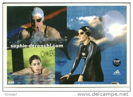 CPSM NATATION NAGEUSE Sophie Deronchi Dédicacée - Schwimmen