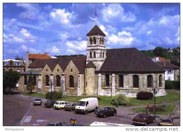 Cpsm Deuil La Barre (95) Eglise , Voitures ... - Deuil La Barre