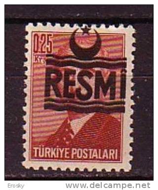 PGL - TURQUIE SERVICE Yv N°25 ** - Official Stamps