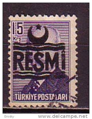 PGL - TURQUIE SERVICE Yv N°32 - Official Stamps