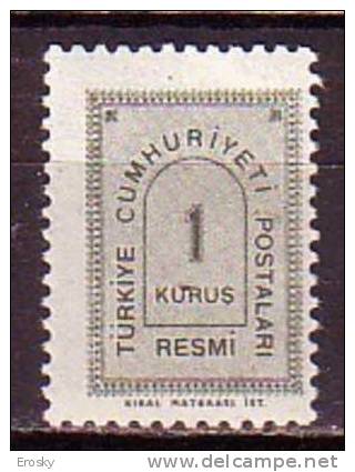 PGL - TURQUIE SERVICE Yv N°82 ** - Official Stamps