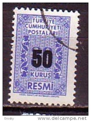 PGL - TURQUIE SERVICE Yv N°80 - Official Stamps
