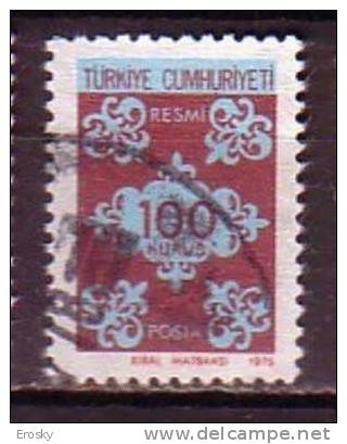 PGL - TURQUIE SERVICE Yv N°136 - Official Stamps