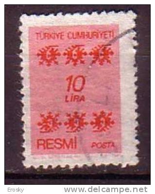 PGL - TURQUIE SERVICE Yv N°156 - Official Stamps