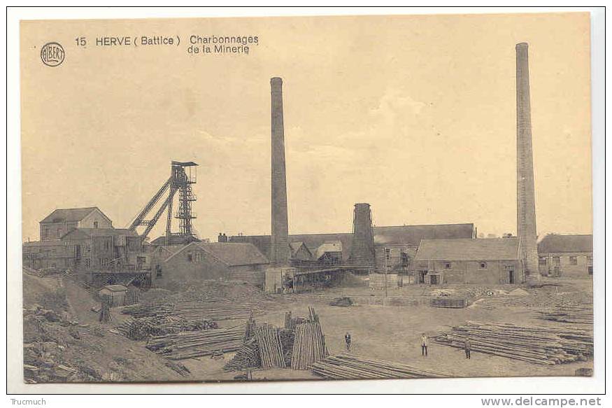 Lg39 - 4 - HERVE - Charbonnages De La Minerie   *Edit. Mathot, Bazar à Herve* - Industrie