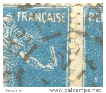 France Semeuse ERROR Variety : Sword In Right Hand, Left Stamp On DIJON Cote D´Or 1921 Cover To Allemagne !! - Covers & Documents