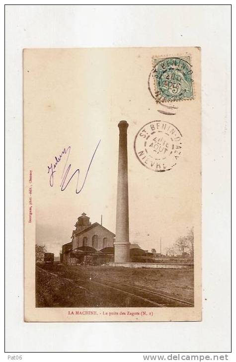 CPA   ST.BENIN-D'AZY  -    Usine  - Obl.1905 - Industrie