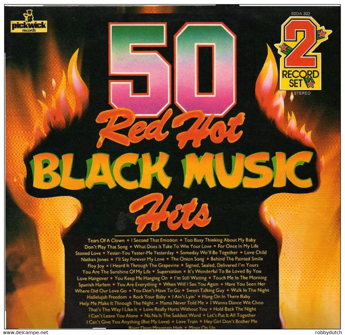 * 2LP *  TOP OF THE POPPERS - 50 RED HOT BLACK MUSIC HITS  (U.K. 1977) - Soul - R&B