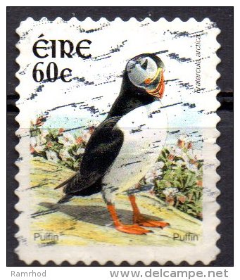 IRELAND 2002 New Currency. Birds - 60c. - Atlantic Puffin FU Self-adhesive. - Usati