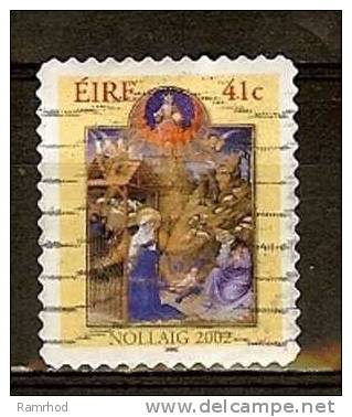 IRELAND 2002 Christmas. Illustrations - 41c. - "The Nativity"  FU - Used Stamps
