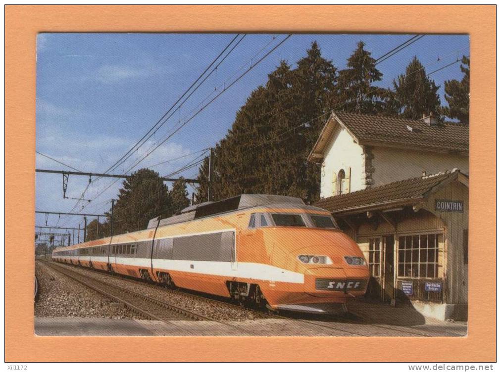 H418 Gare Cointrin Genève,Train à Grande Vitesse TGV,chemin De Fer,express.Jaeger  Genève - Genève