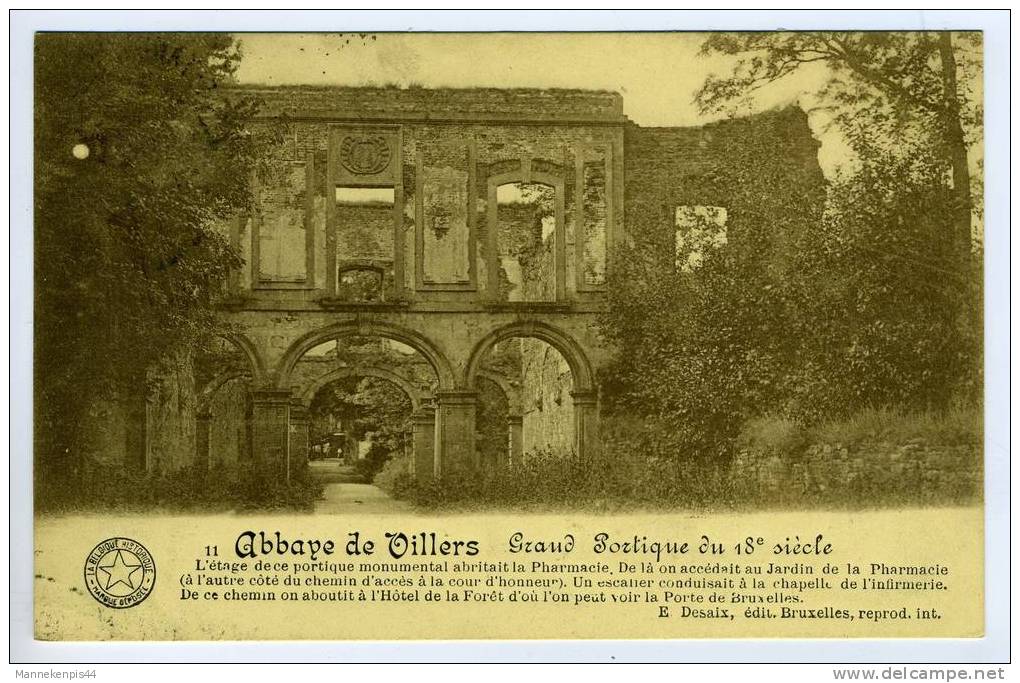 Villers - Ruines De L'Abbaye De Villers - Grand Portique Du 18è Siècle - Villers-la-Ville