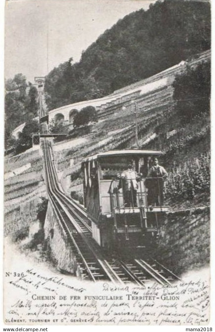 Funiculaire  TERRITET  GLION      No 326   Clement Tournier - Funiculaires