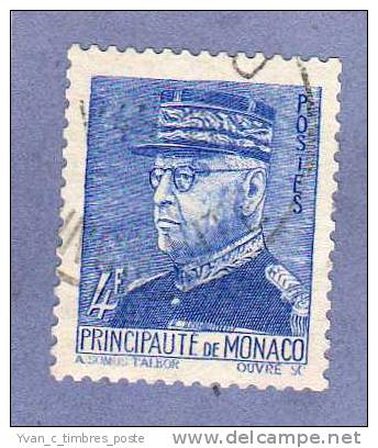 MONACO TIMBRE N° 233 OBLITERE PRINCE LOUIS II 4F OUTREMER - Oblitérés