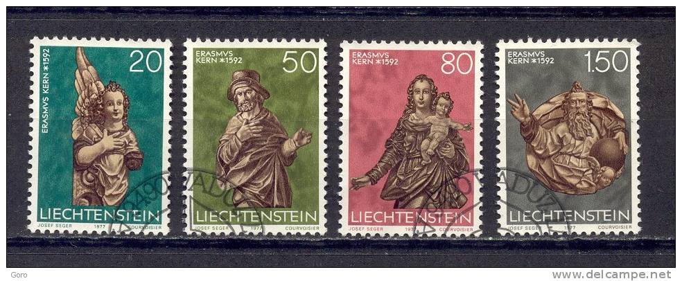 Liechtenstein   1977  .-  Y&T Nº    629/32 - Oblitérés