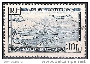 Algérie 1946 Michel 252 O Cote (2005) 0.20 Euro Avion Et Port D'Alger Cachet Rond - Usados