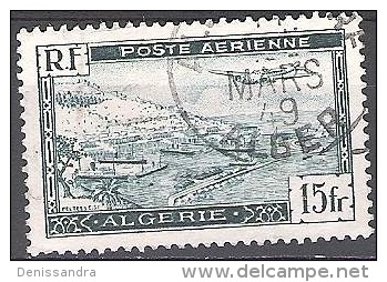 Algérie 1946 Michel 253 O Cote (2005) 0.30 Euro Avion Et Port D'Alger Cachet Rond - Gebruikt