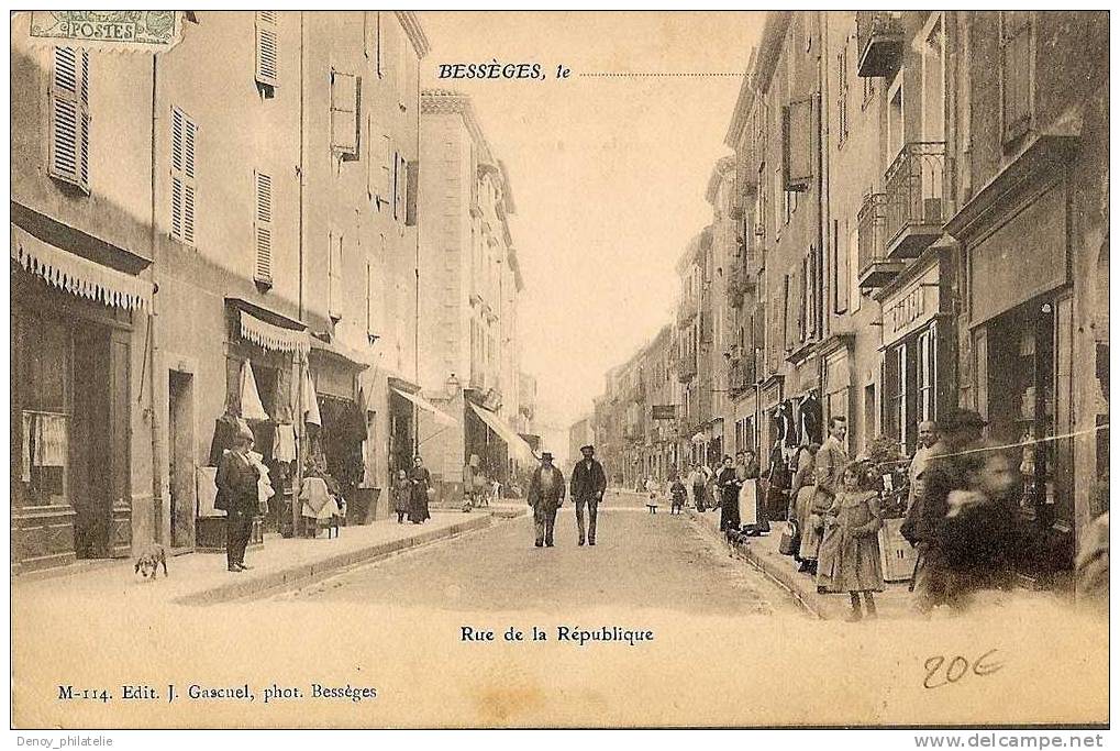 30/ BESSEGES / RUE DE LA REPUBLIQUE - Bessèges