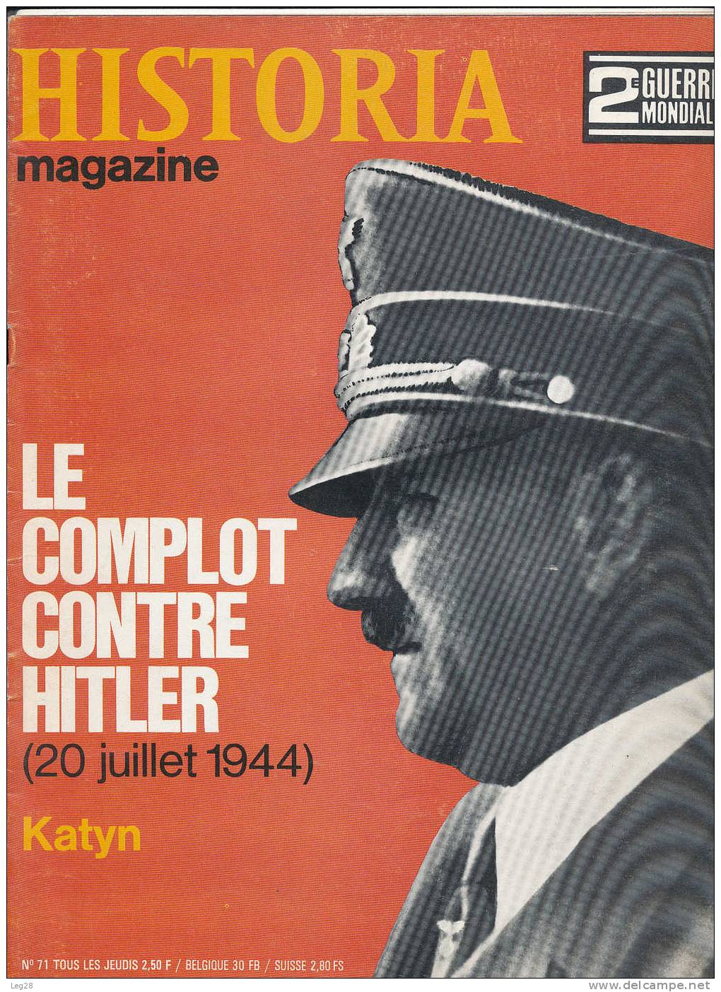 HISTORIA  MAGAZINE  N° 71 - French