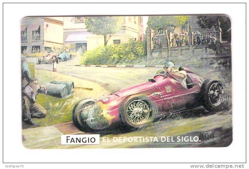 ARGENTINIEN ARGENTINA ARGENTINE ARGENTINIE. TELEFONICA PHONECARD FANGIO ALFA ROMEO F1 FORMEL 1 FORMULA 1 1950 ITALIA - Sport