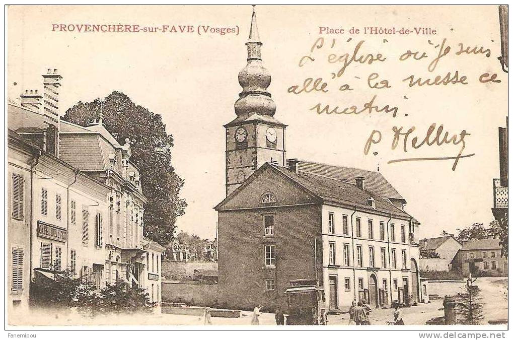 PROVENCHERE-SUR-FAVE.     Place De L'Hôtel De Ville - Provencheres Sur Fave